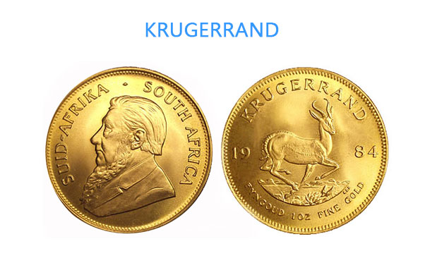 le 2 facce della moneta d'oro Krugerrand
